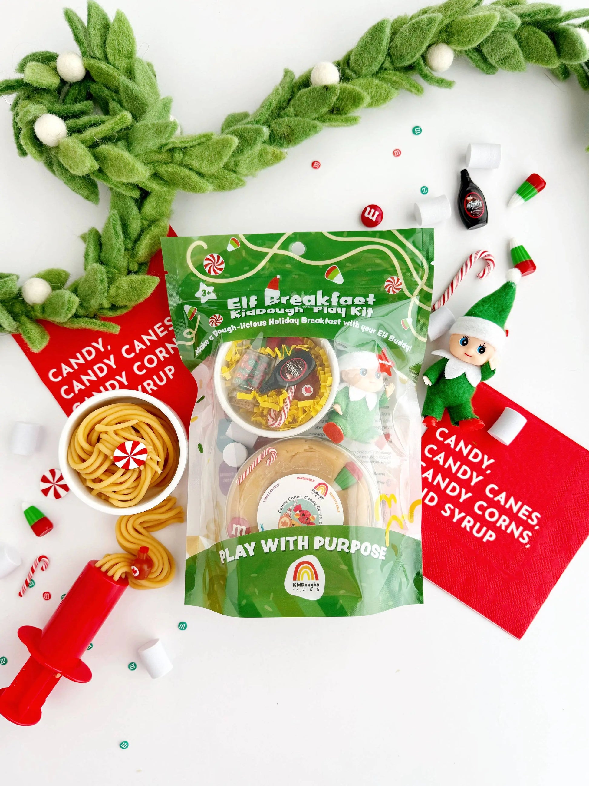 Elf Breakfast KidDough Play Kit Earth Grown KidDoughs (KidDoughs by EGKD)