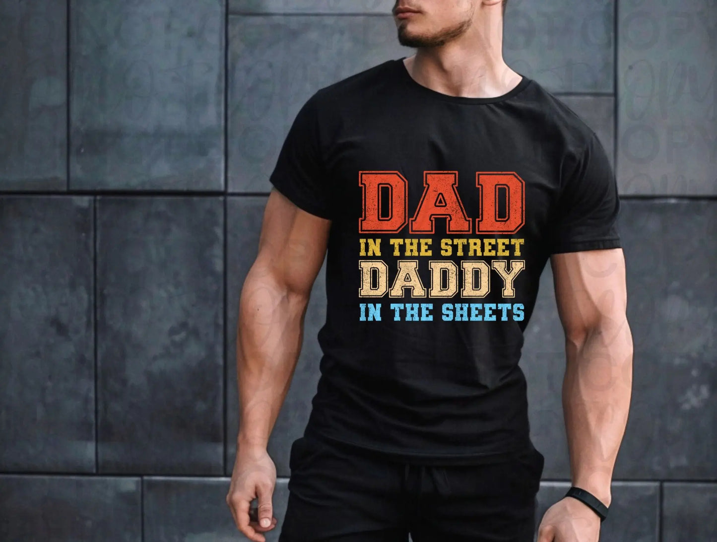 Dad in the street - Branded By Barta
