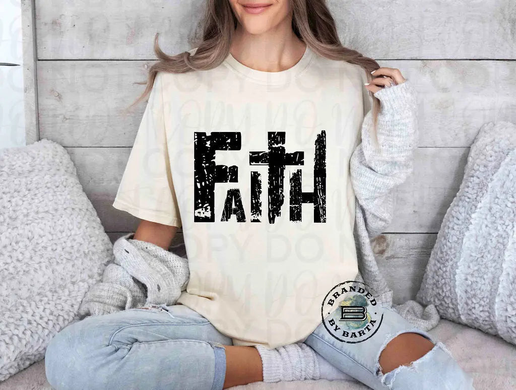 Distressed Faith - Branded By Barta