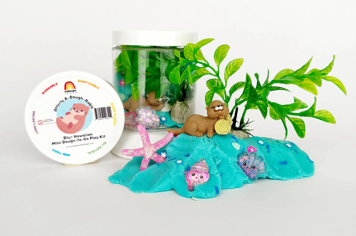 Otterly A-Dough-Rable Mini Dough-To-Go Earth Grown KidDoughs (KidDoughs by EGKD)