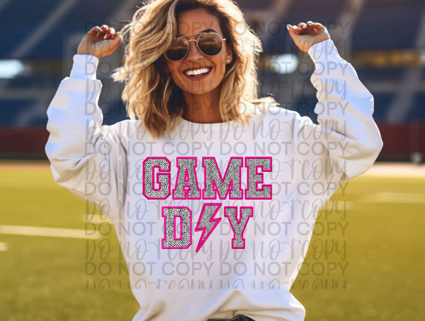 Game Day pink and black leopard - Branded By Barta