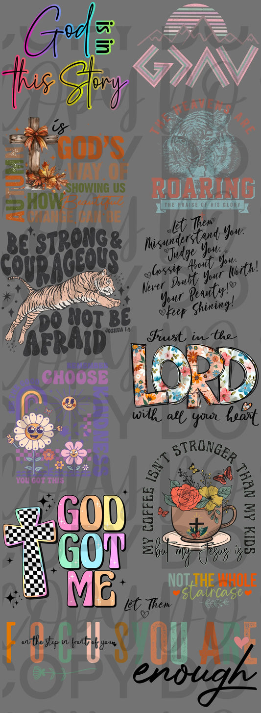 God Pre Made gang sheet - Branded By Barta