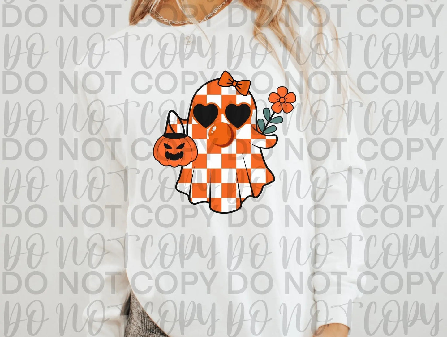 Ghost checkered orange - Branded By Barta