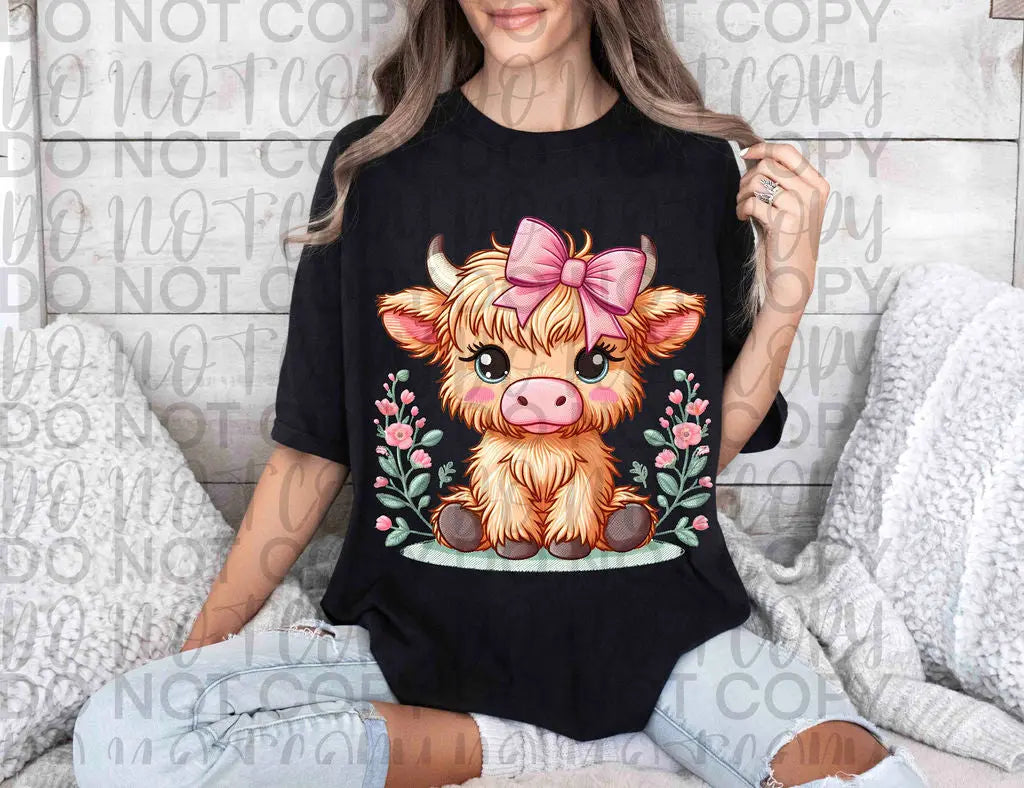 Baby Girl Highland Cow - Branded By Barta