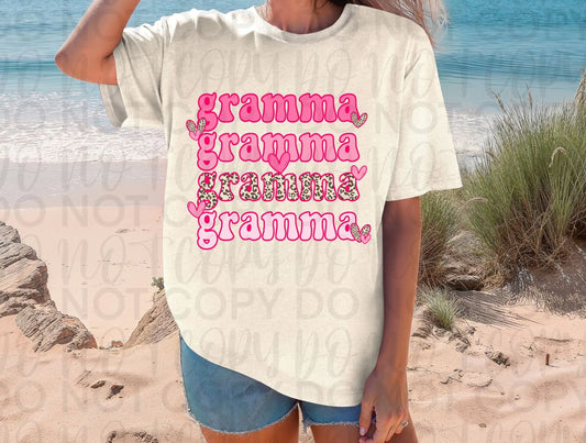 Gramma stacked pink - Branded By Barta