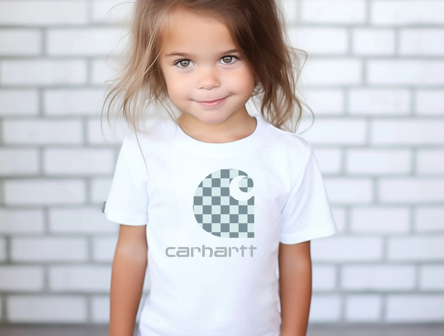 Grey checkered glitter C hartt - Branded By Barta