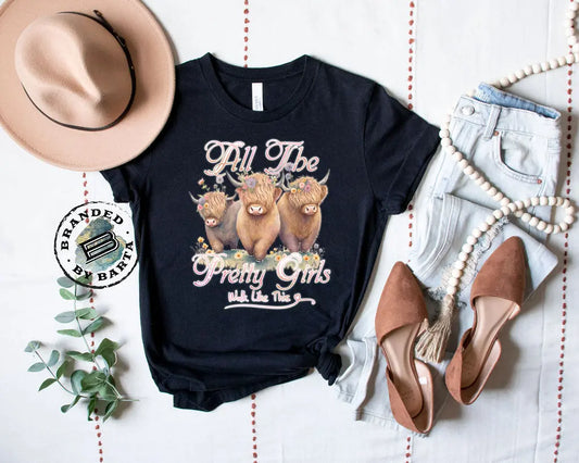 All The Pretty Girls Highland Cow - Branded By Barta