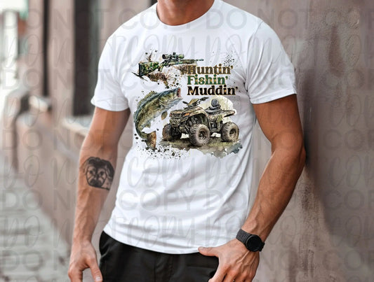 Hunting fishin muddin - Branded By Barta