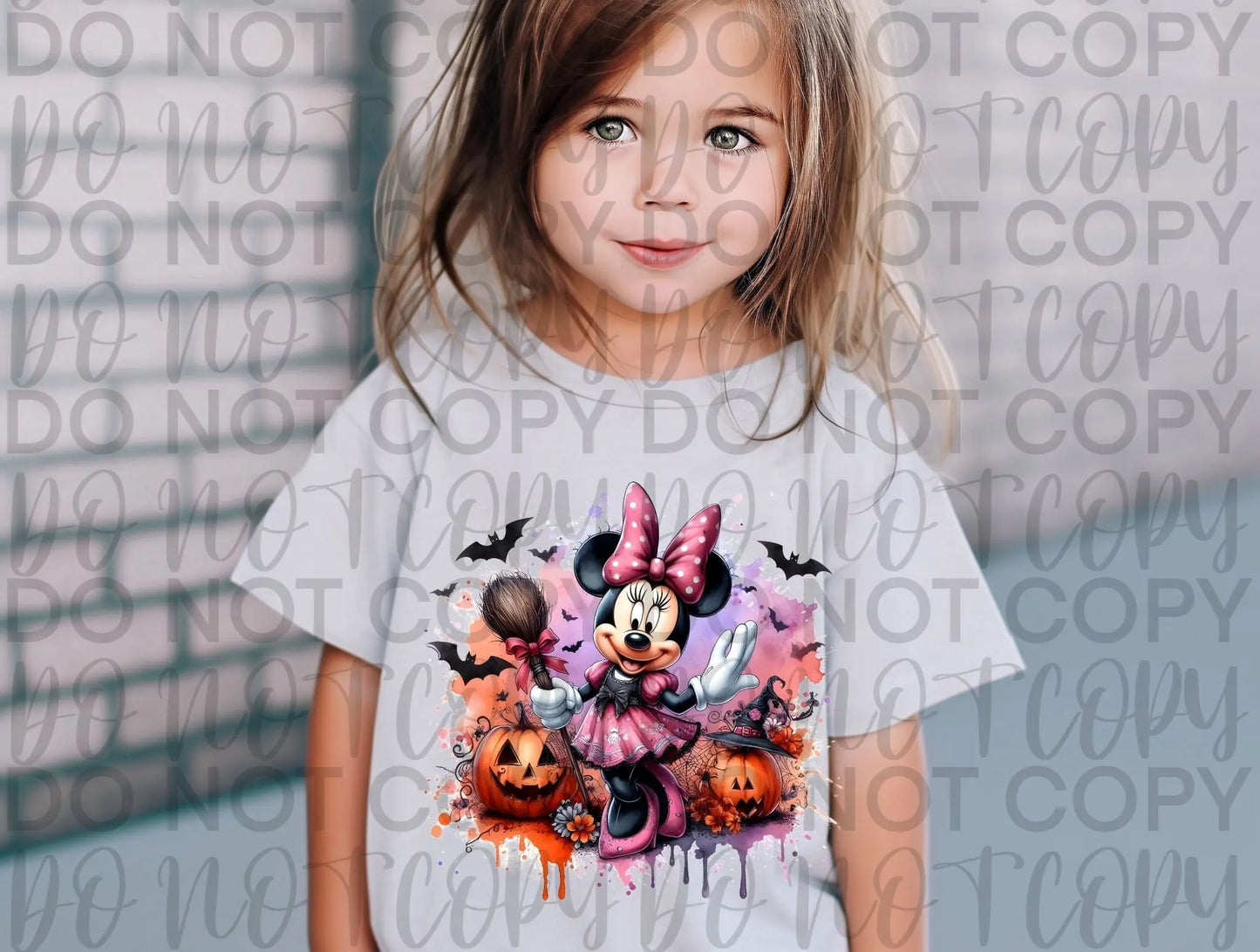 Minnie Mouse halloween with pumkin - Branded By Barta