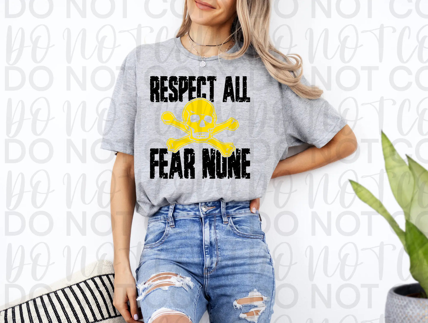 Respect All Fear None Pirates Yellow - Digital Download - Branded By Barta