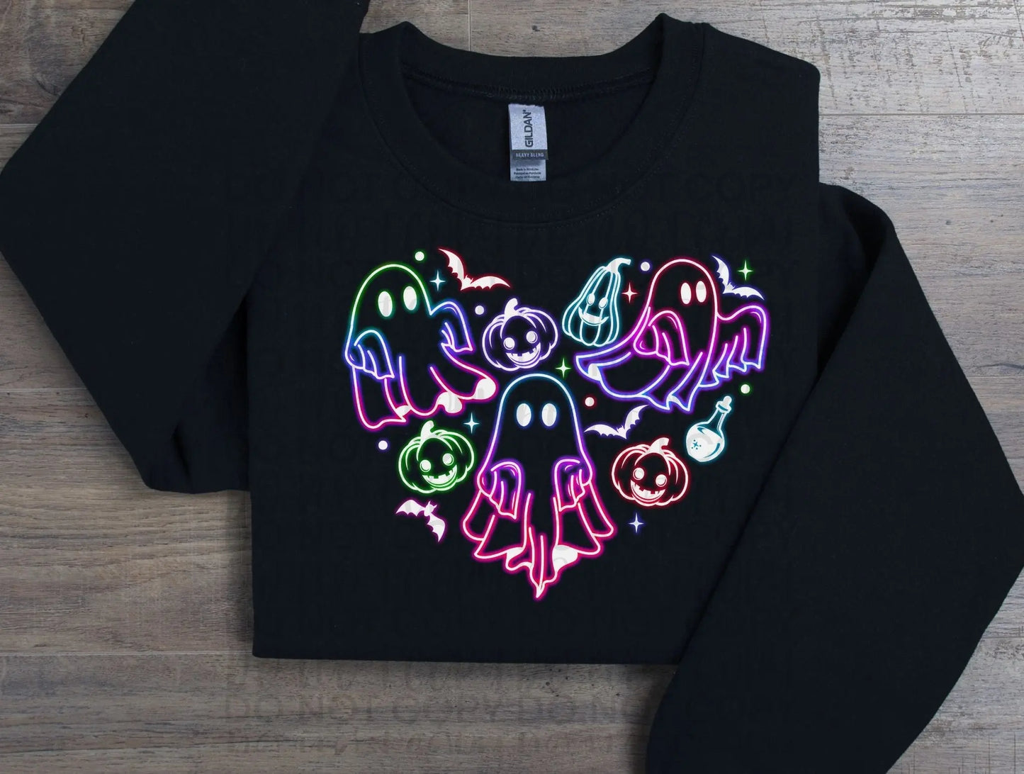 Neon ghost heart - Branded By Barta