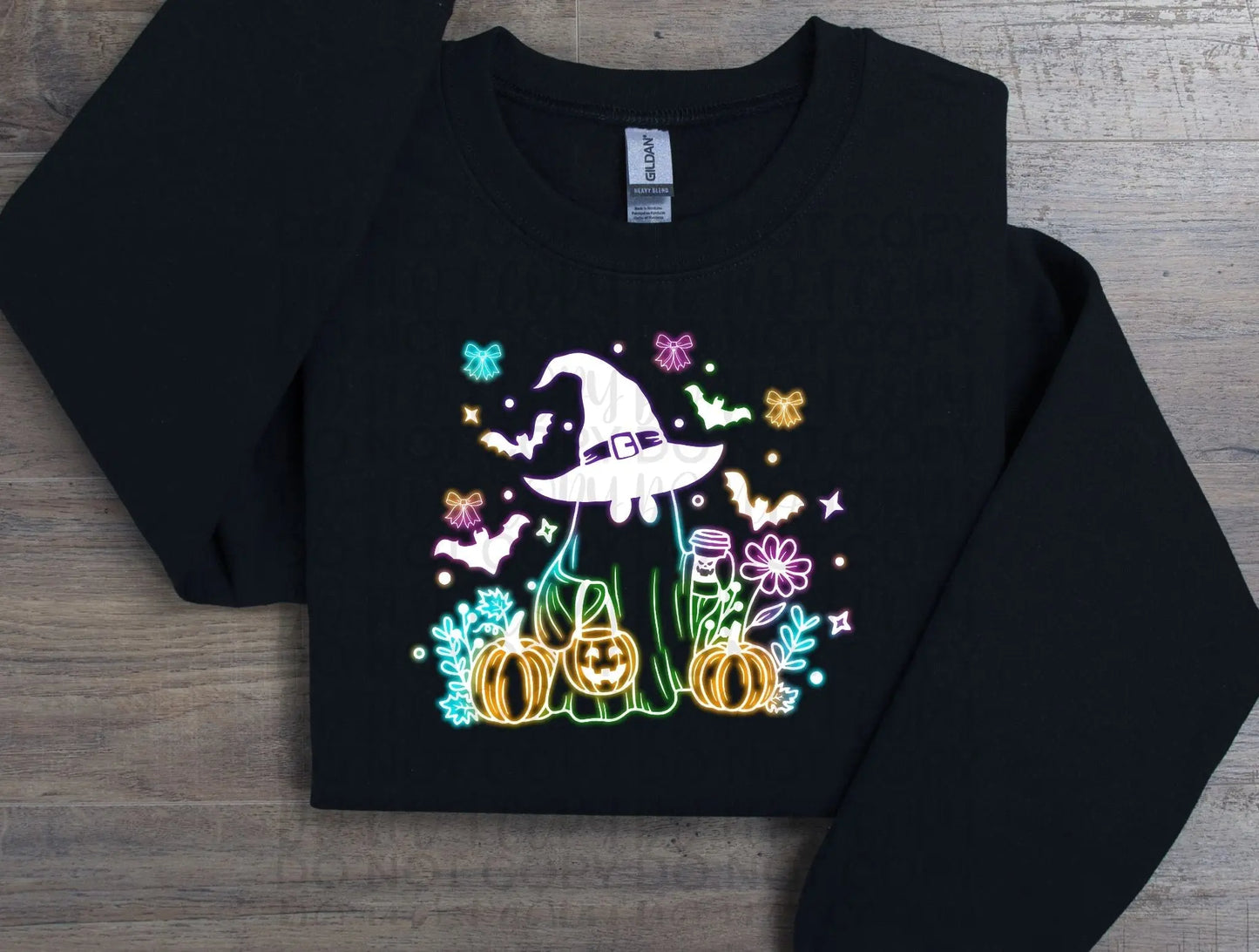 Neon ghost with hat - Branded By Barta