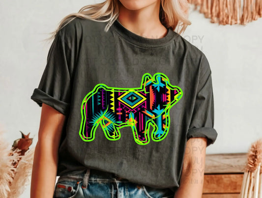 Aztec neon pig - Branded By Barta