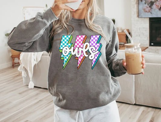 Owls Colorful Checkered LB brandedbybarta