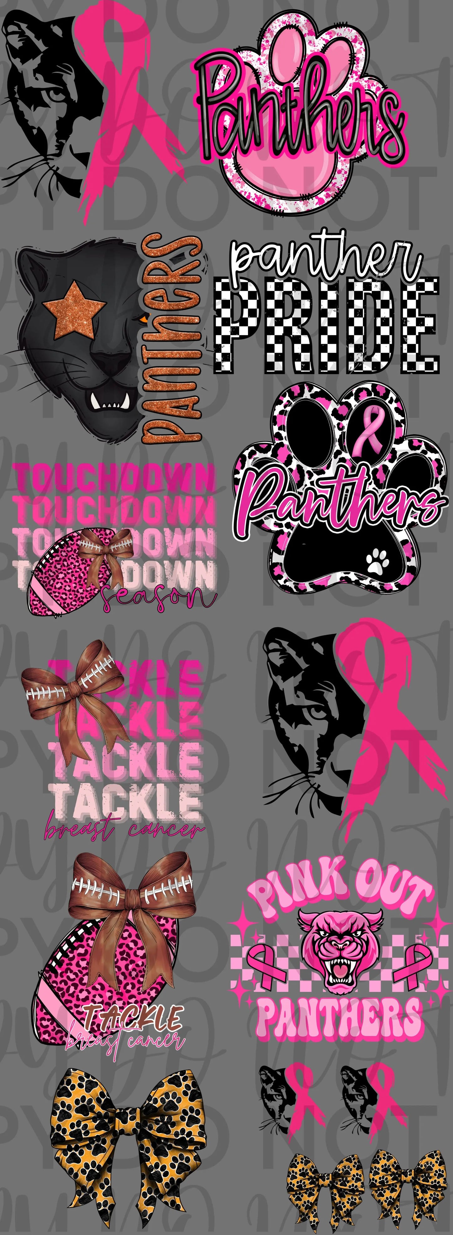 Pather pink Pre Made gang sheet - Branded By Barta