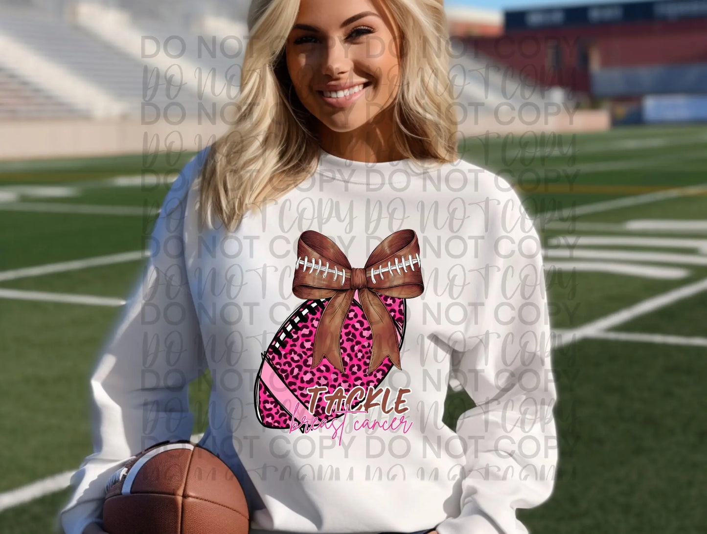 pink leopard football - Branded By Barta