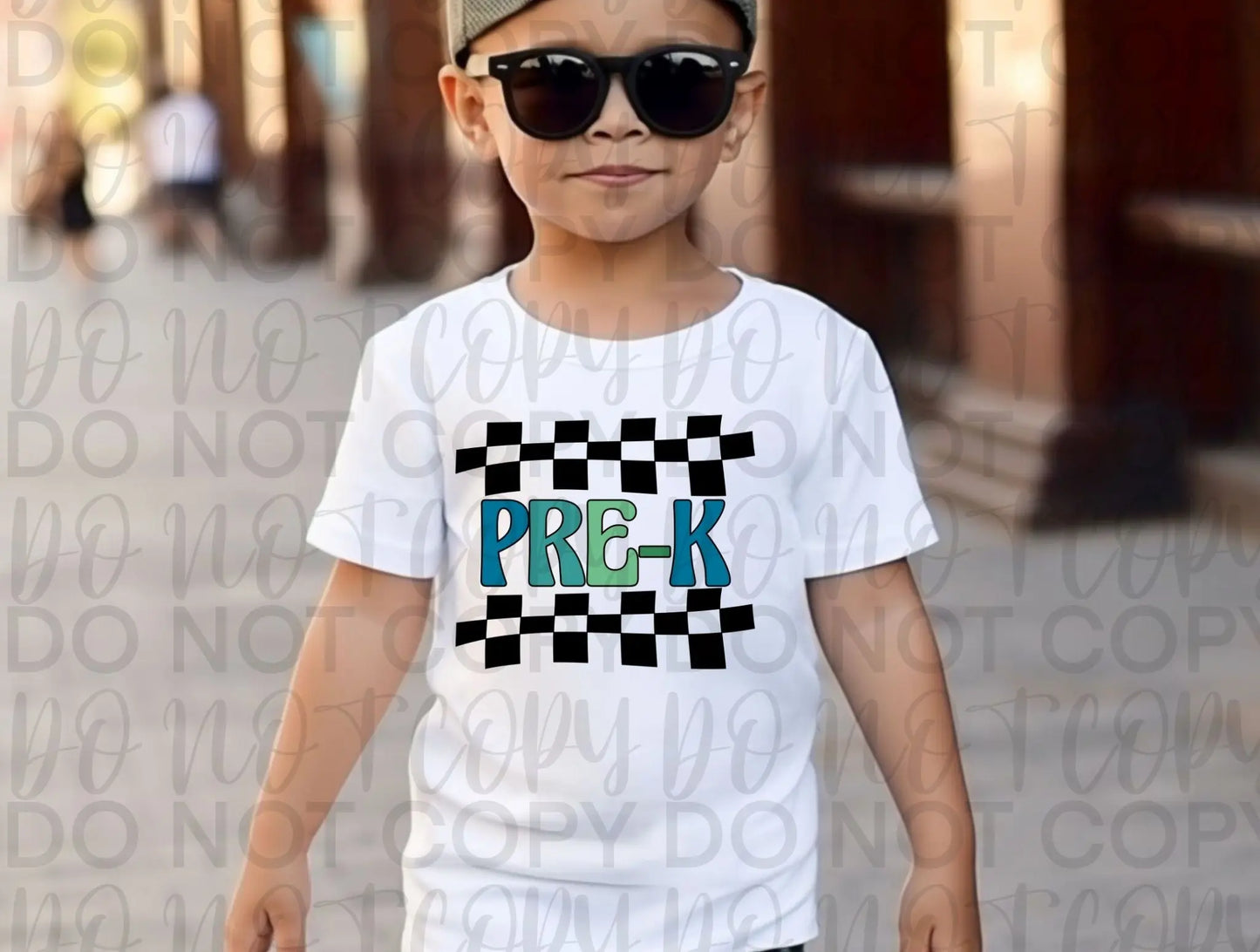 Hello pre k checkered grade - Branded By Barta