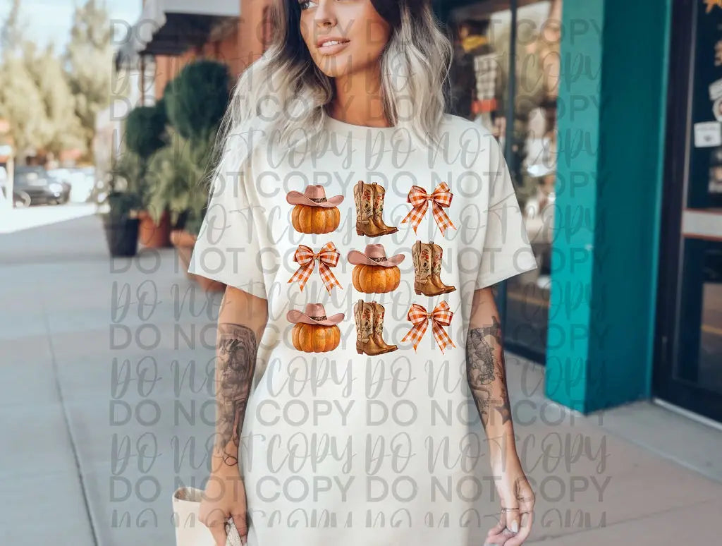 Pumpkin Collage W/ Boot - Branded By Barta