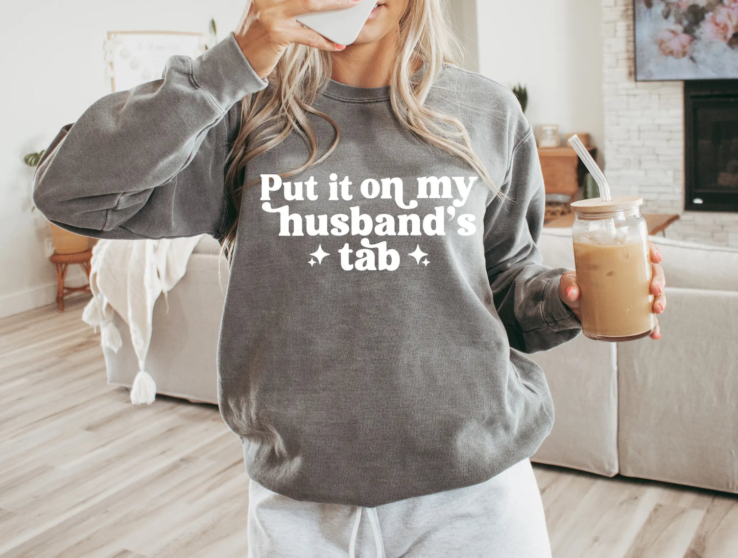 Put on husband tab white - Branded By Barta