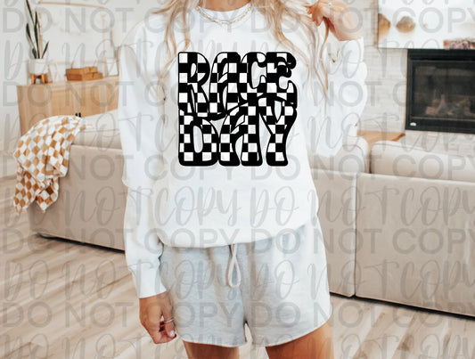 Race Day checkered - Branded By Barta