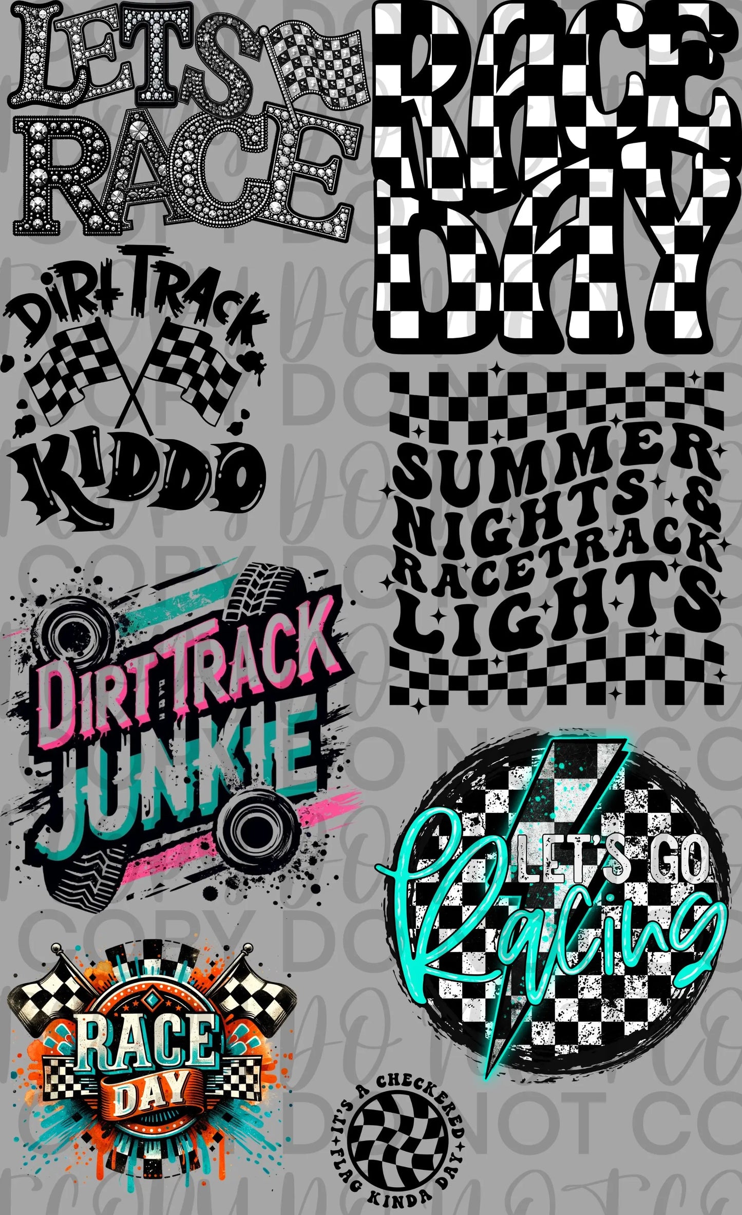 Racing Premade Gang Sheet - Branded By Barta