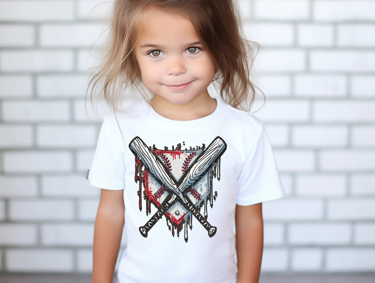 Baseball red and blue drip - Branded By Barta