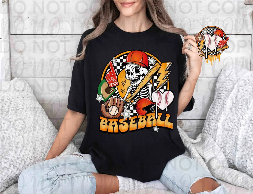 Skeleton Baseball - Branded By Barta