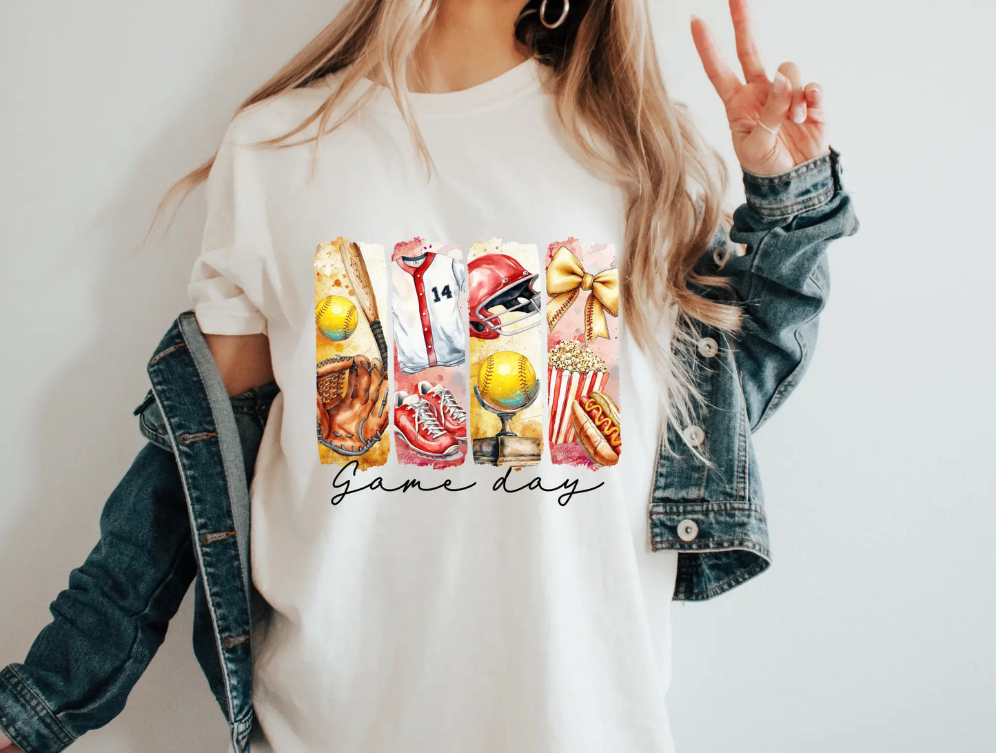 Softball collage vintage gameday - Branded By Barta