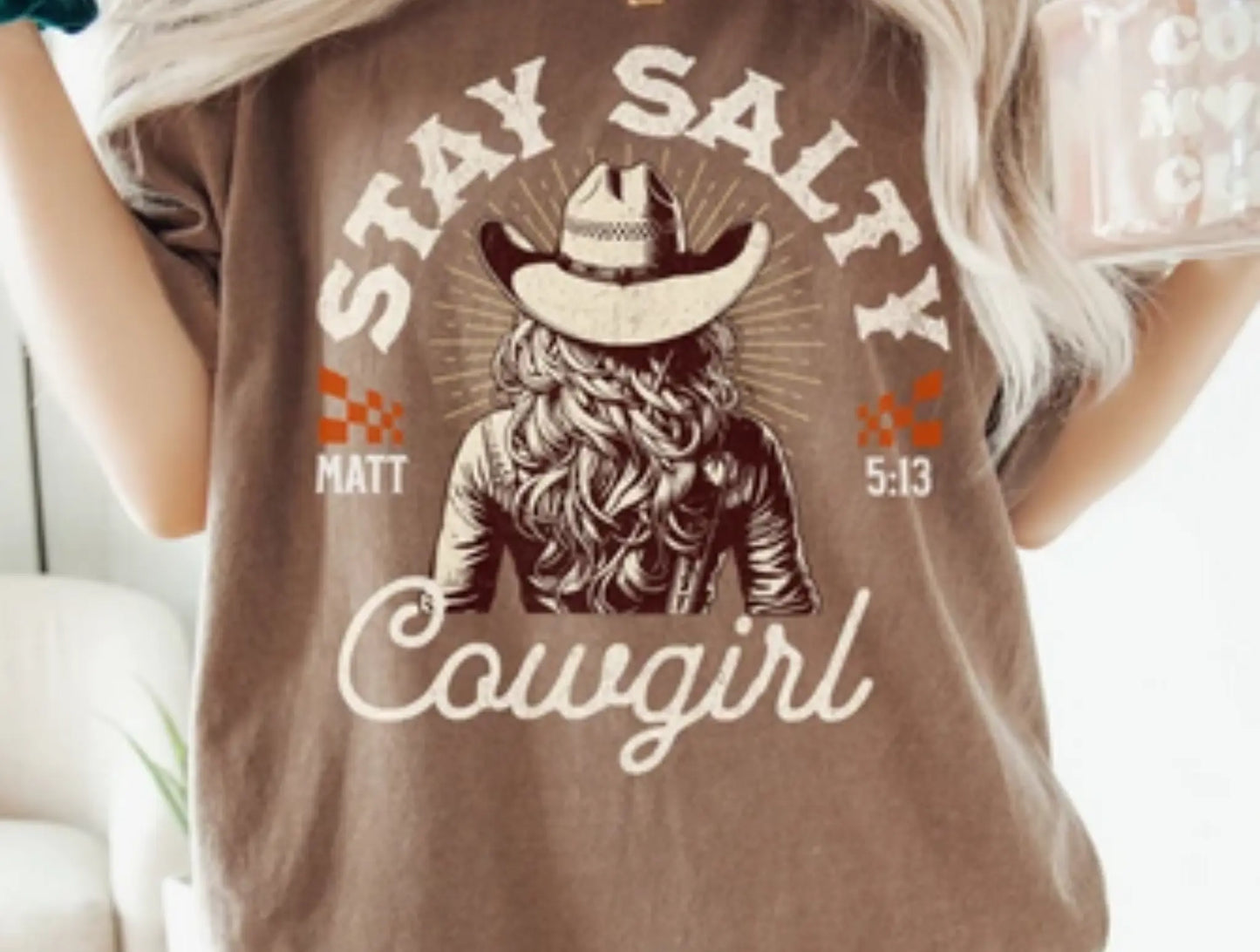 Stay salty cowgirl - Branded By Barta