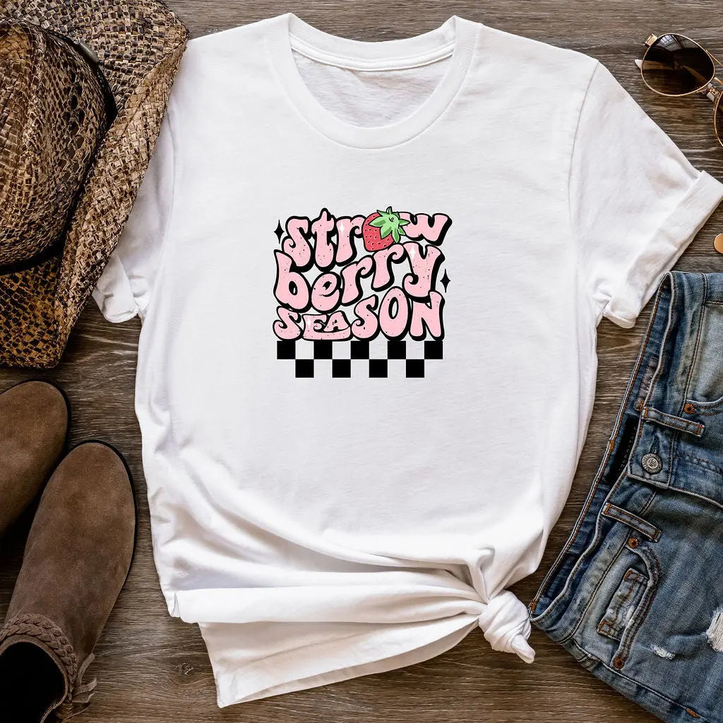 Strawberry Season Checkered - Branded By Barta