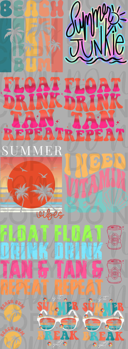 Summer 3 Pre Made Gang Sheet