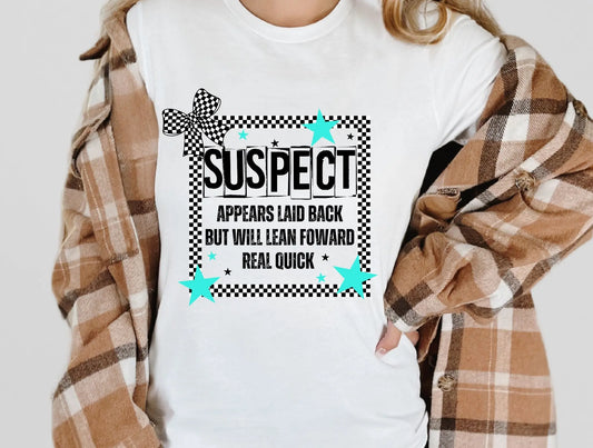 Suspect appears laid back - Branded By Barta