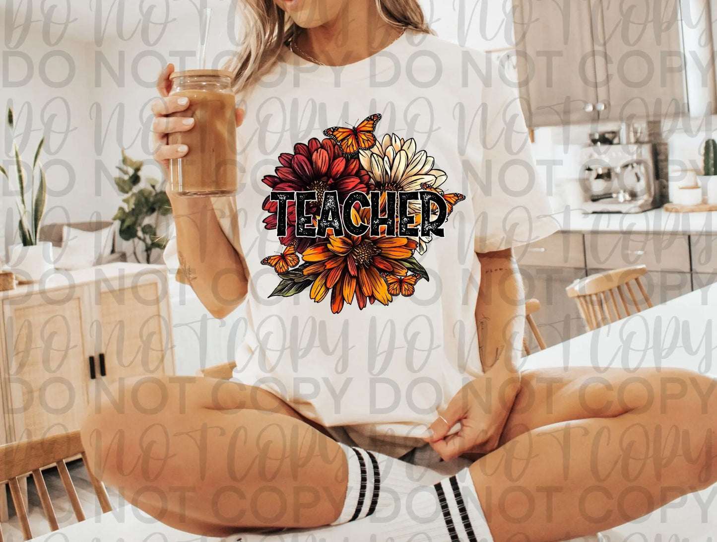 Teacher fall flower - Branded By Barta