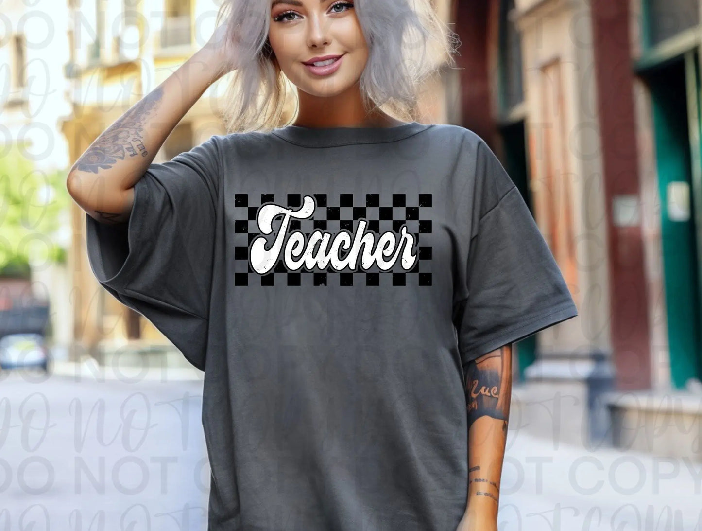 Checkered teacher - Branded By Barta