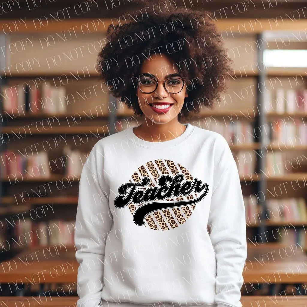 Teacher Leopard Stripes - Branded By Barta