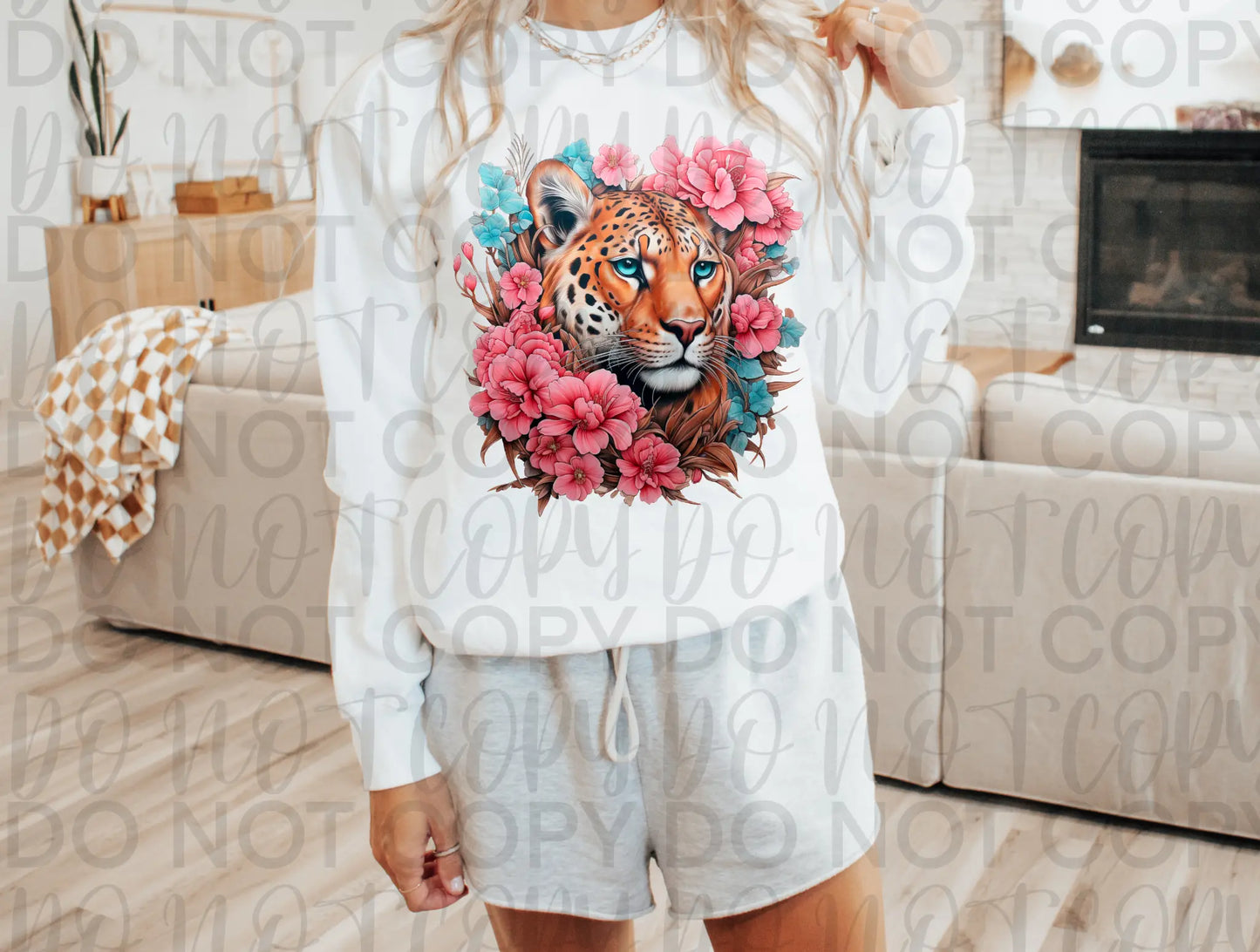 Tiger with flower - Branded By Barta