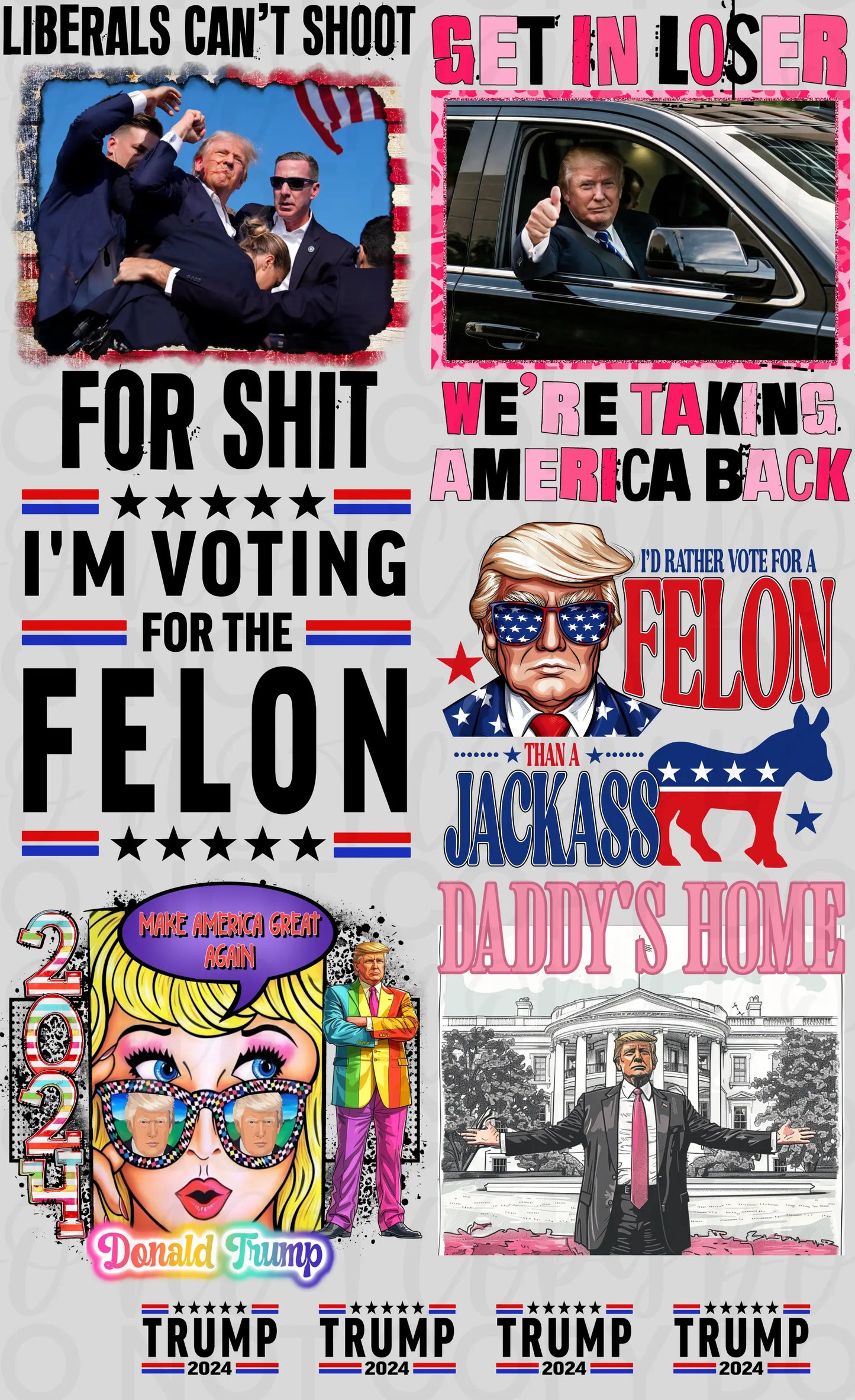 Trump Premade Gang Sheet - Branded By Barta