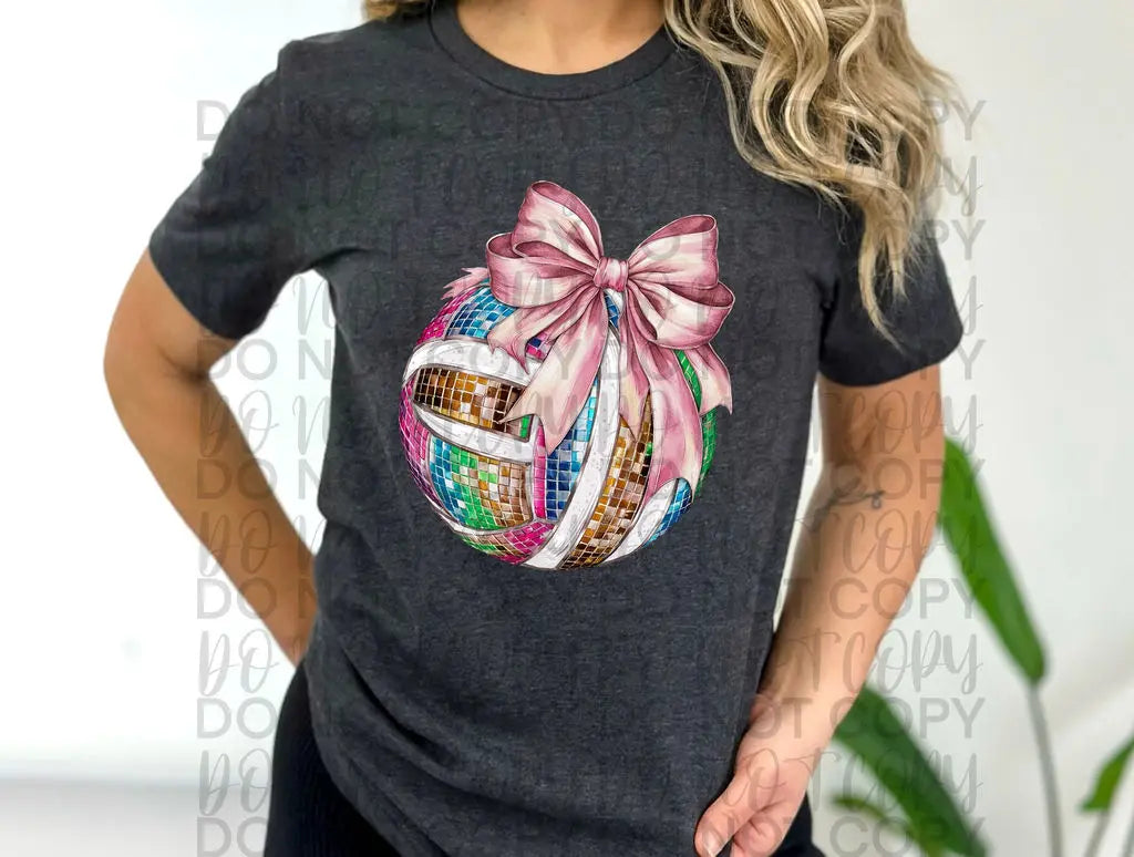 Volleyball Sequin Bow - Branded By Barta