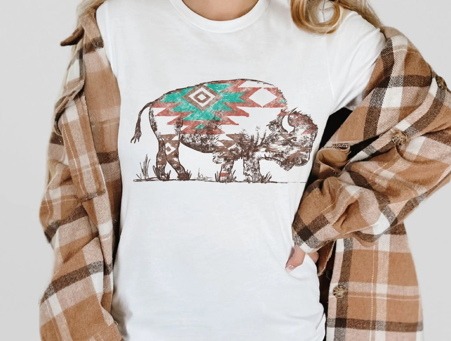 Aztec western buffalo - Branded By Barta