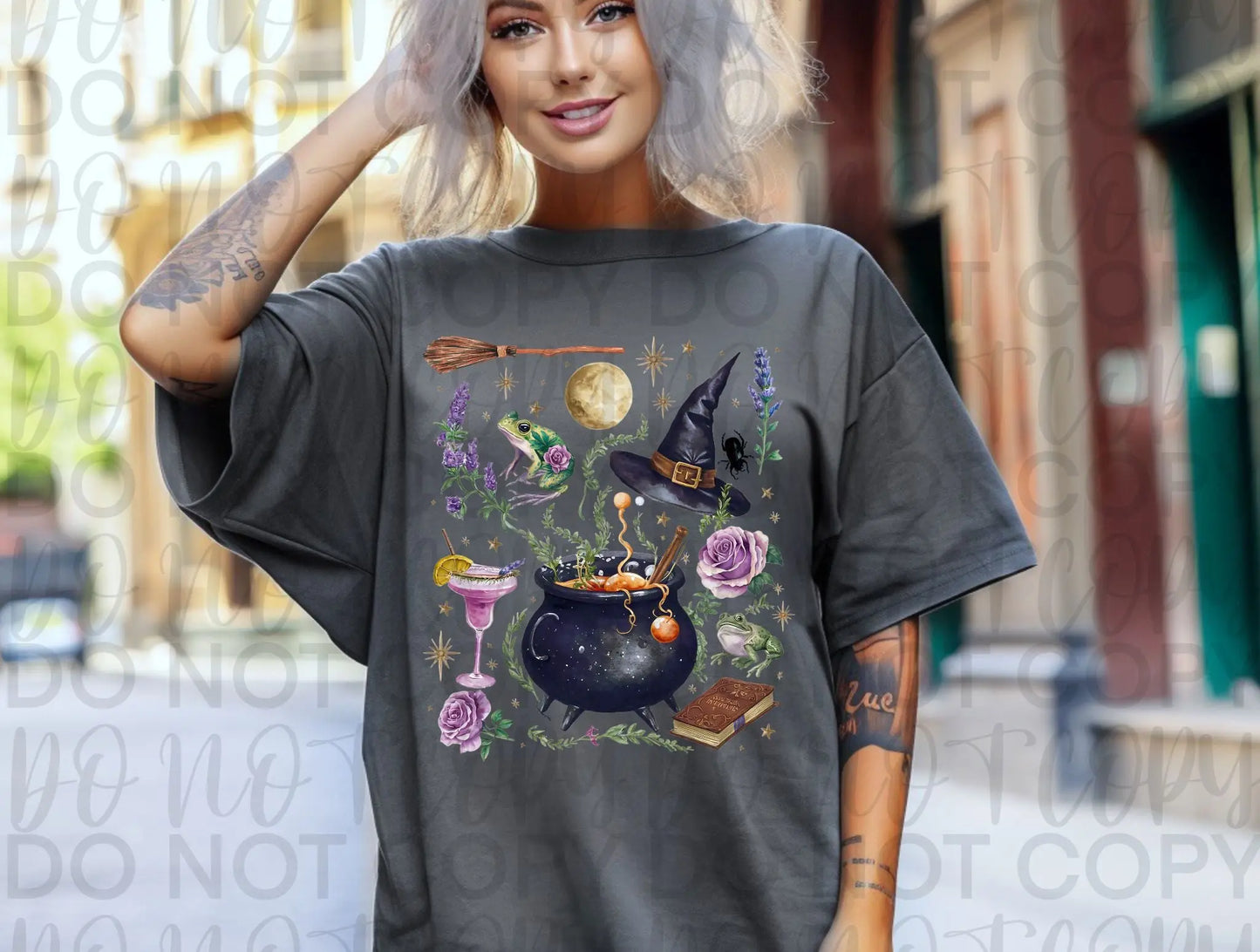 Witch pot collage