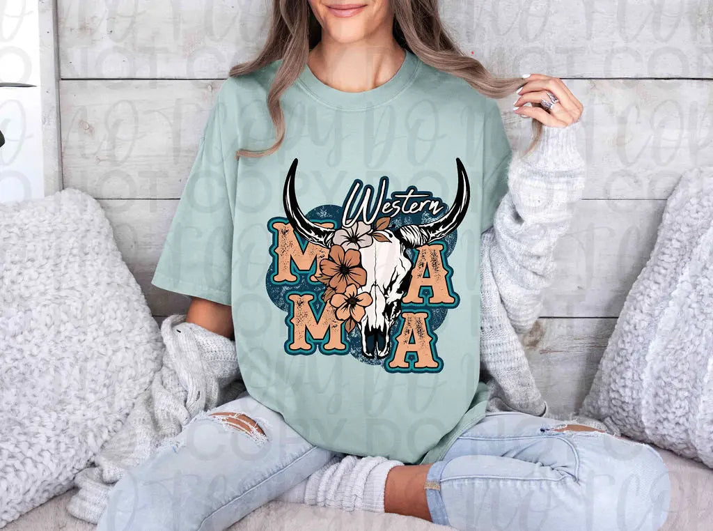 Western Mama Skull - Branded By Barta