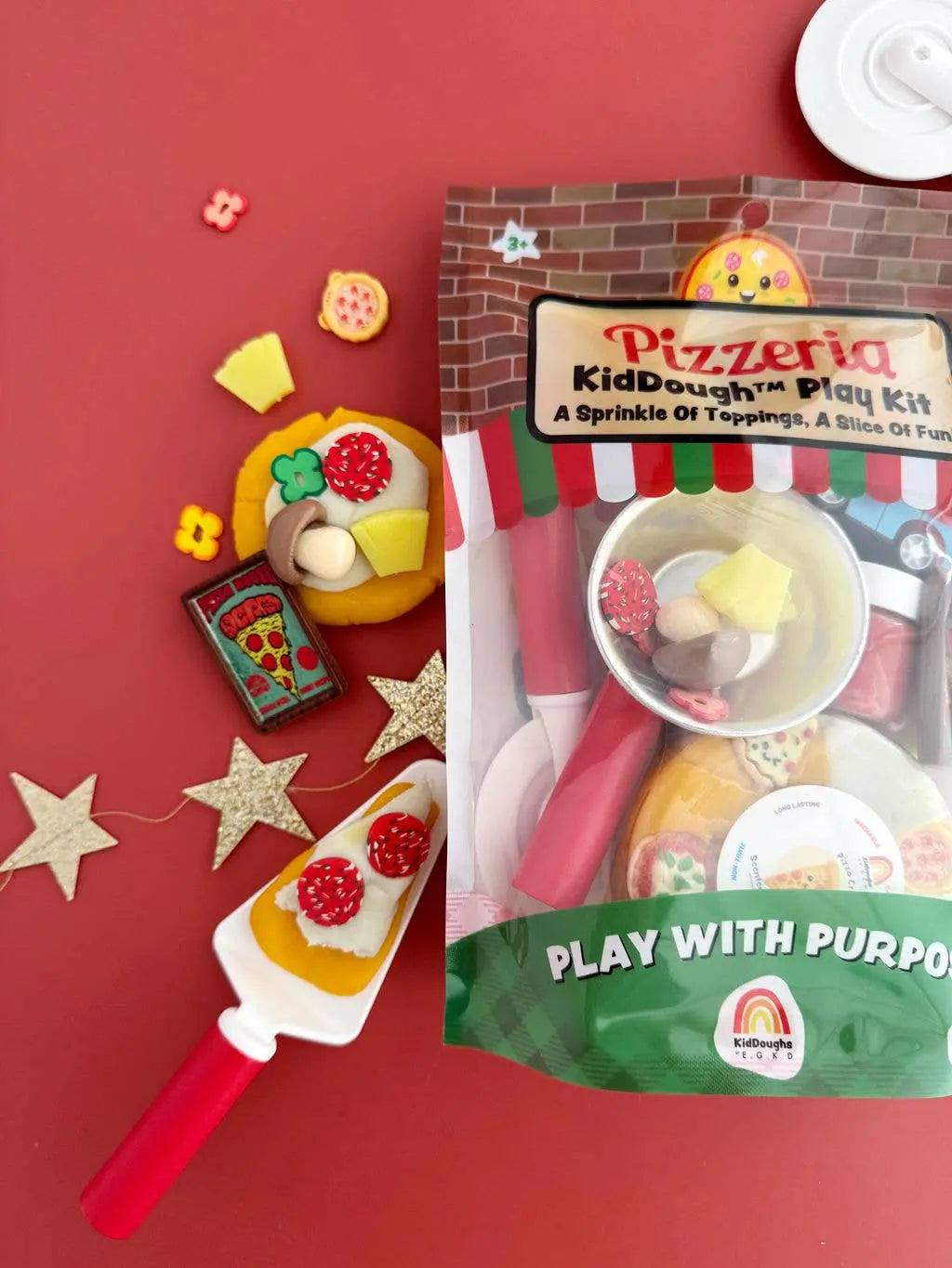 Pizzeria KidDough Play Kit Earth Grown KidDoughs (KidDoughs by EGKD)