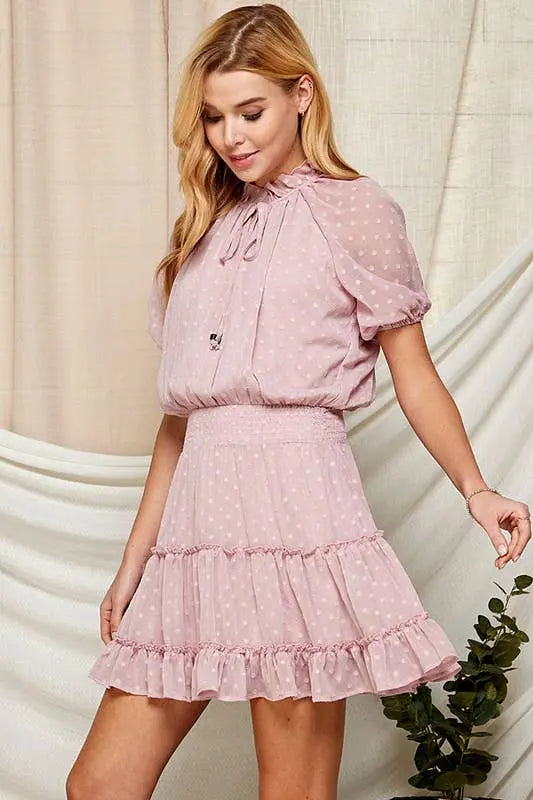 Swiss Dot Semi-Sheer Women's Dress Twentyten