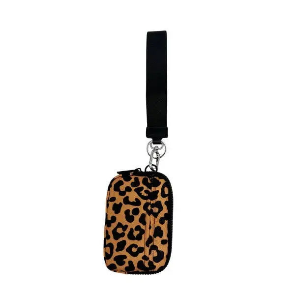 LL-1120 Wristlet Key Chain Single Pouch Leopard Girlie Girl Originals