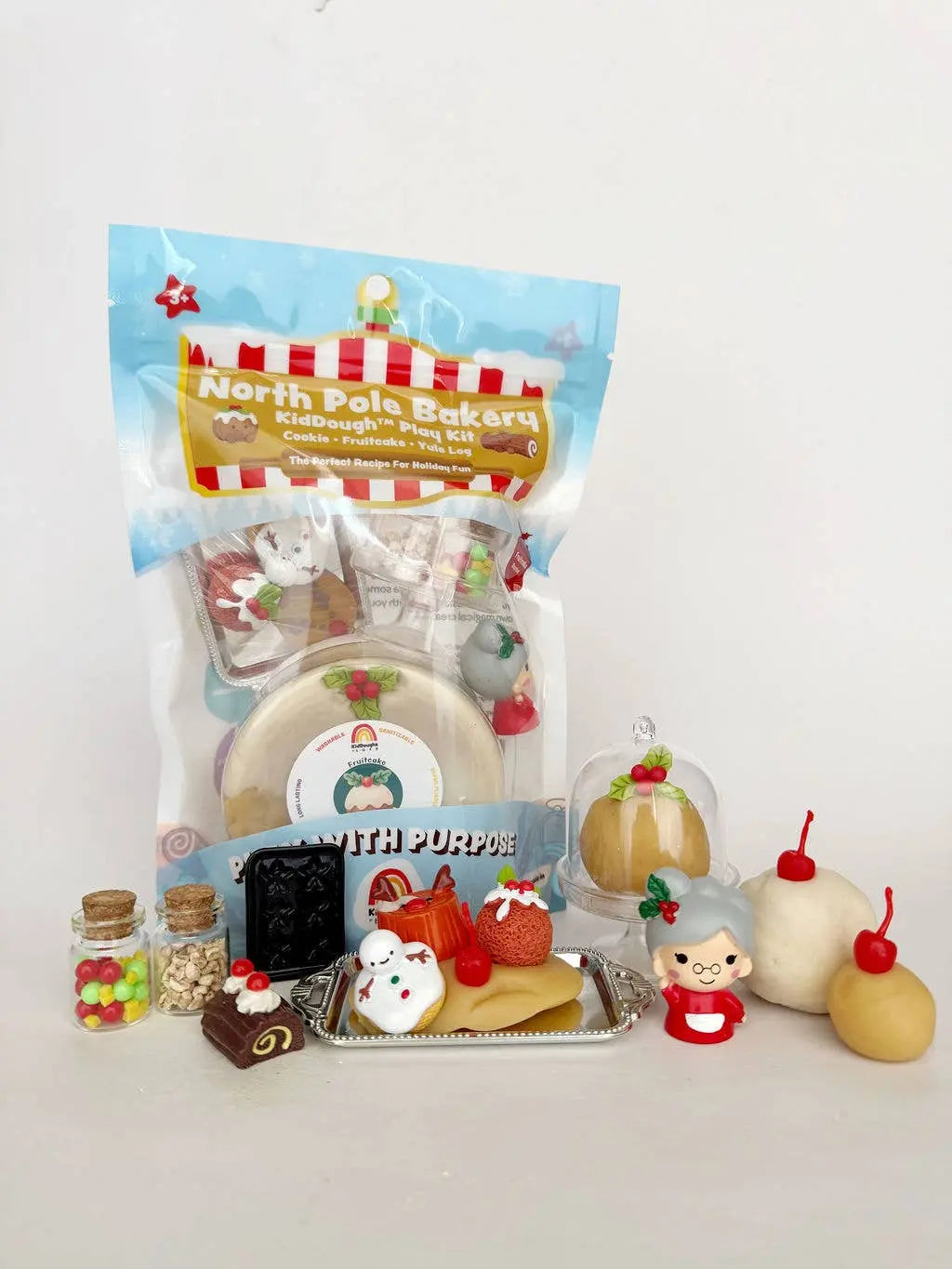 North Pole Bakery KidDough Play Kit Earth Grown KidDoughs (KidDoughs by EGKD)