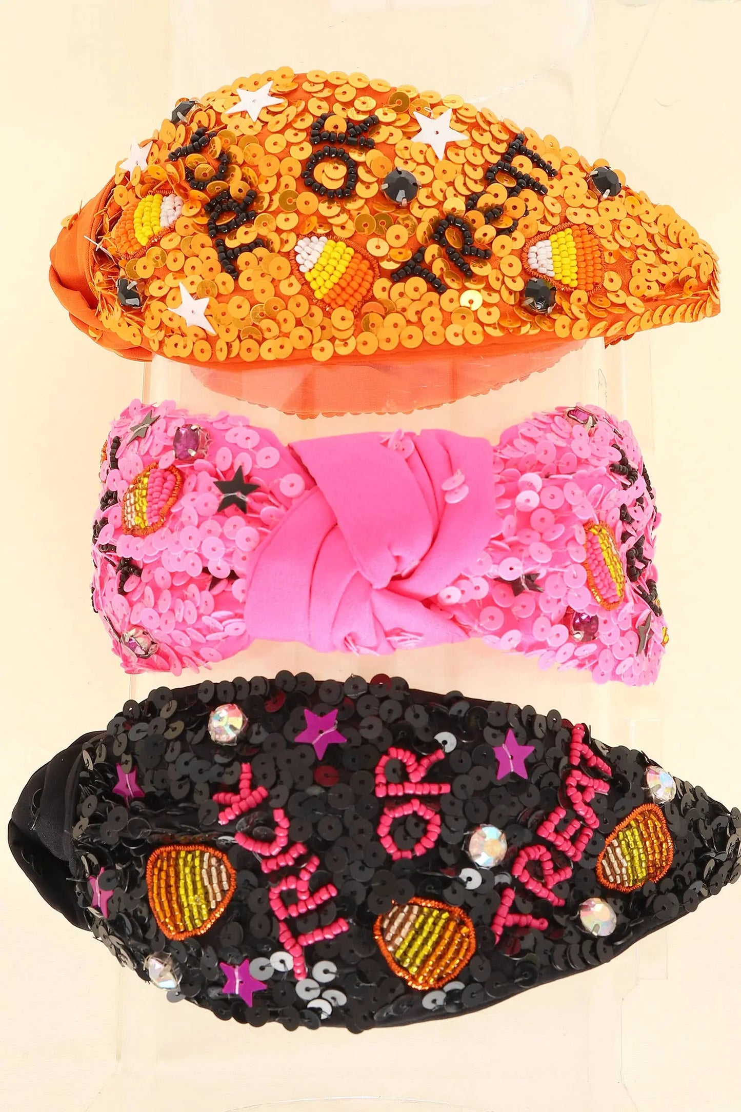 Halloween Trick or Treat Top Knotted Headband SP Sophia Collection