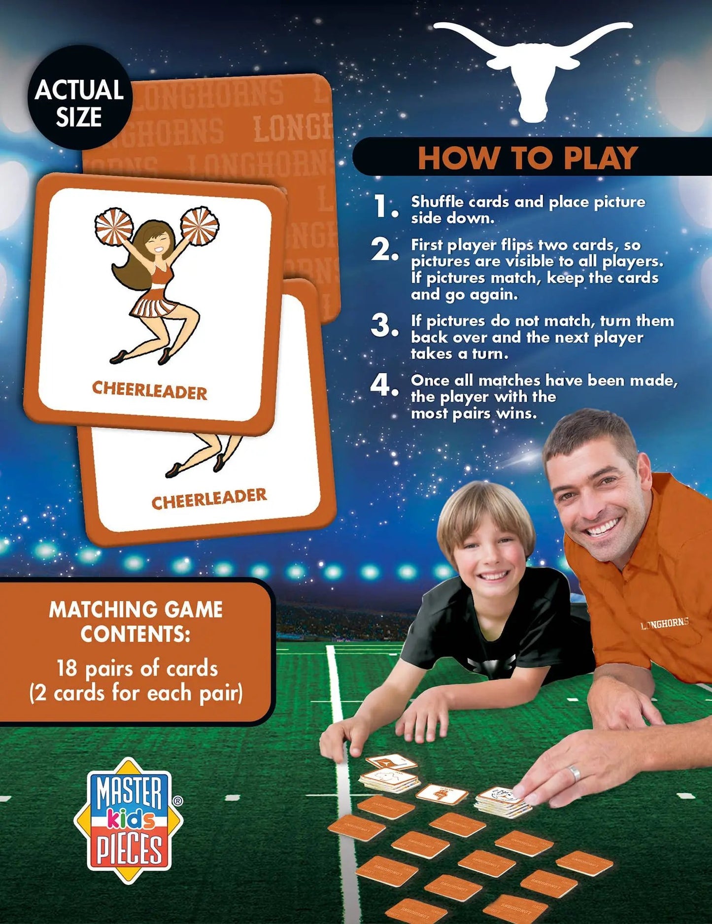 Texas Longhorns Matching Game Masterpieces Puzzles