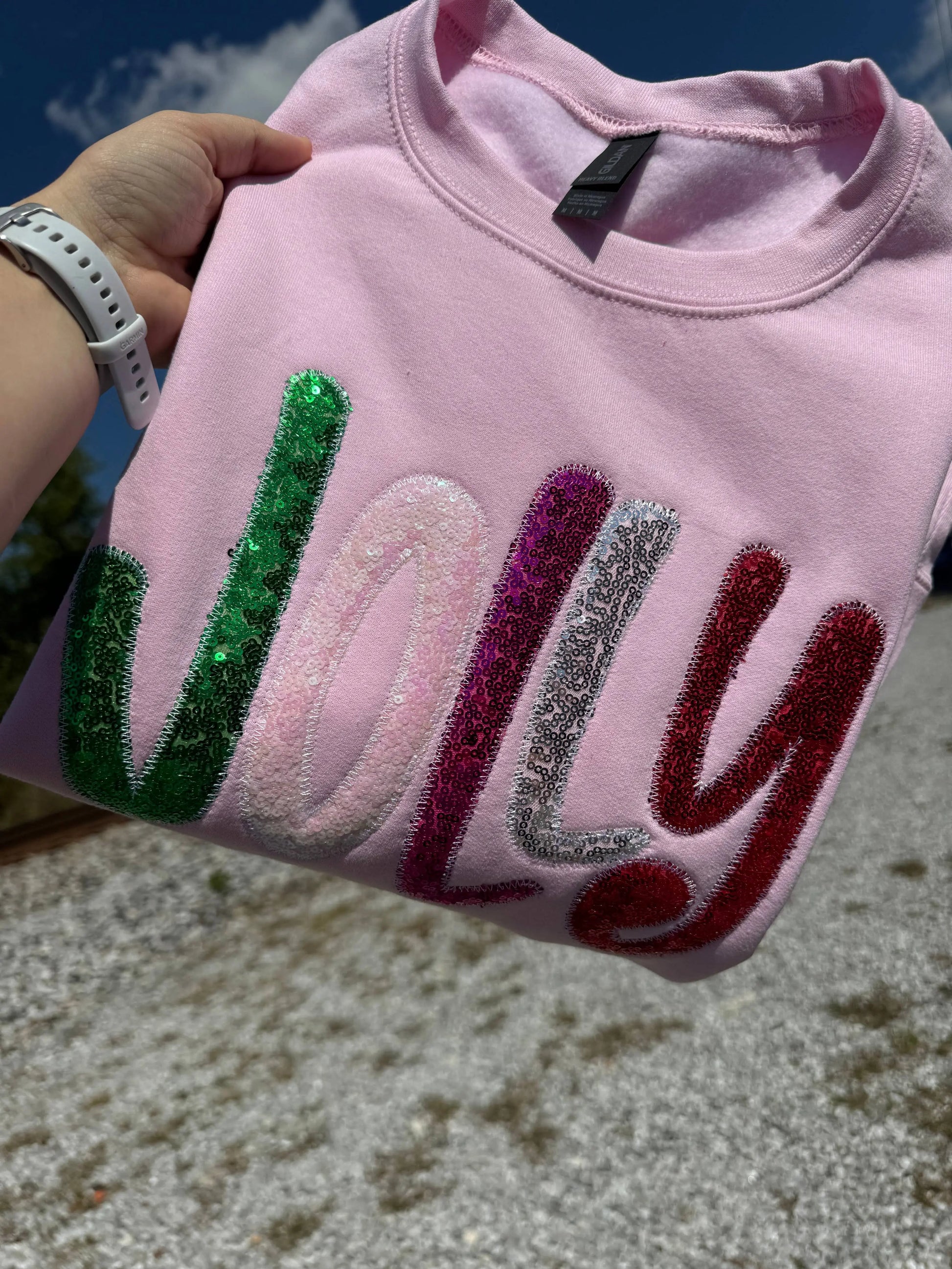Pink Jolly Merry (Christmas) Sweatshirt Shop Southern Belle