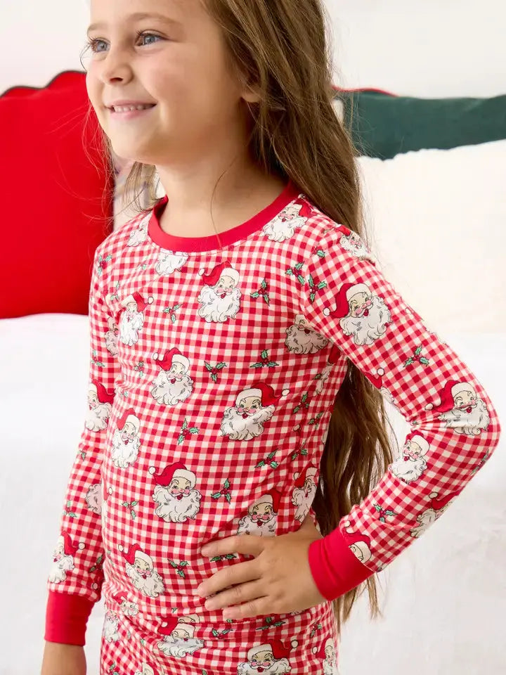 Softsnooze™ Kids Red Dear Santa Long Sleeve Pajama Set BBB Powered By ODS