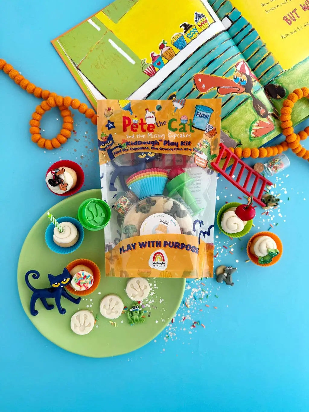 Pete The Cat KidDough Play Kit Earth Grown KidDoughs (KidDoughs by EGKD)